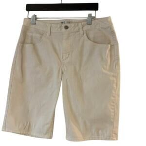Riders by Lee Mid Rise Bermuda Shorts White Shorts 12